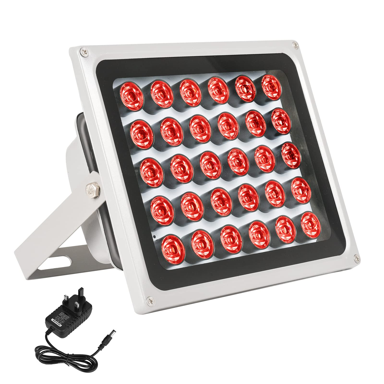 Lonnky 850nm 30-LED IR Flood Light for Security CCTV